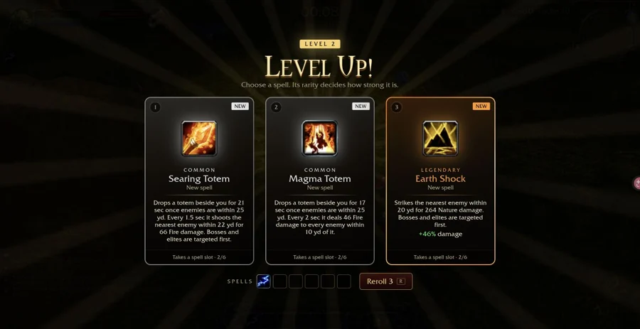 艾澤拉斯倖存者（Azeroth Survivors） — 真實的薩滿升級選卡：比較技能說明、稀有度與剩餘技能格